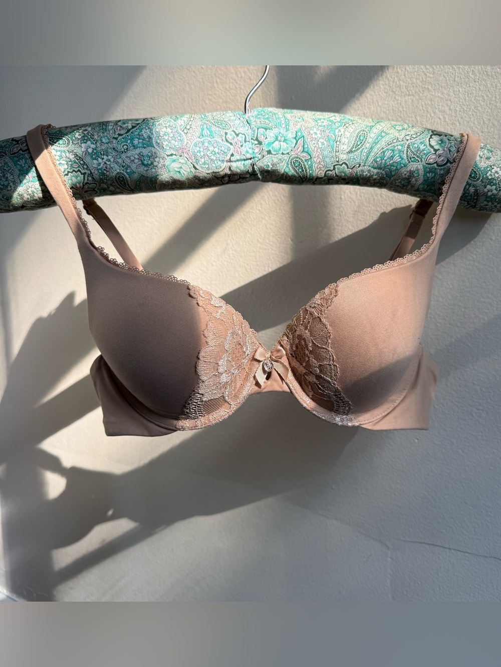 Victoria’s Secret Smooth Lace T-Shirt Bra in Nude